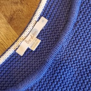 Boden womens knit sweater, SOFT! navy blue. Size small.